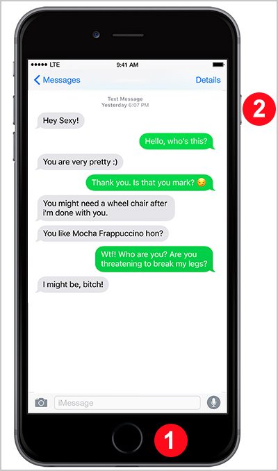 Screenshot Iphone Text Messages 
